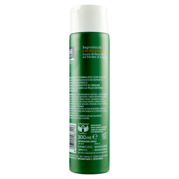 Armonia & Benessere Bagnodoccia Energizzante Bio con Succo di Aloe Vera ed Estr. di Arancia 300 ml