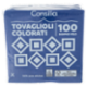 Consilia Tovaglioli 2 Veli 25x25 cm Blu 100 pezzi