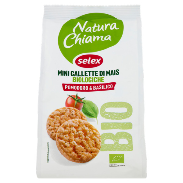 Selex Natura Chiama Mini Gallette di Mais al Pomodoro Biologiche 50 g