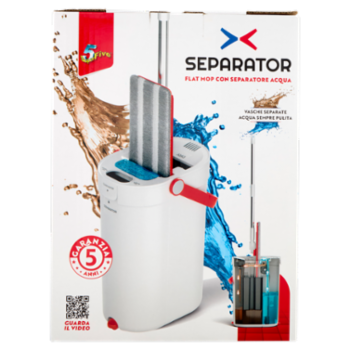Super5 Separator Flat Mop Con Separatore Acqua