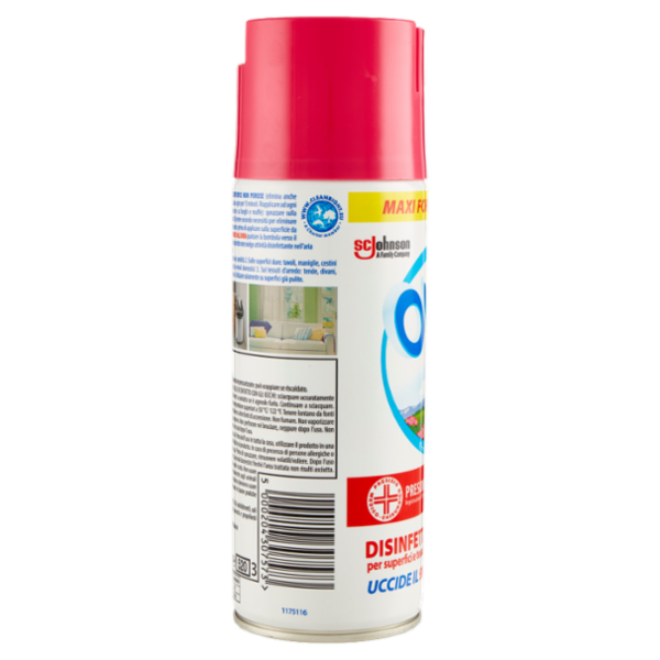 Oust 3 in 1 Spray Disinfettante per Superfici e Tessuti d'Arredo, Fragranza Floreale 400ml