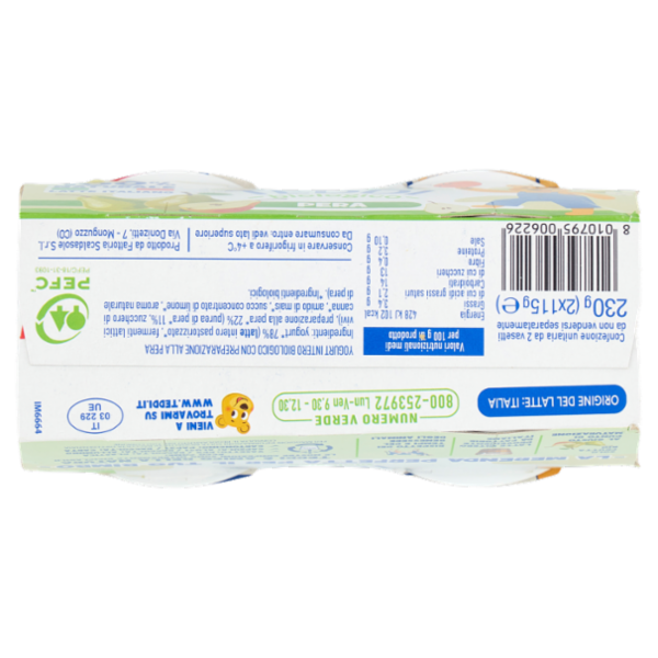 Teddi biologico Pera 2 x 115 g