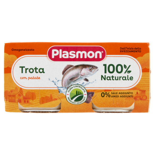 Plasmon Omogeneizzato Trota con patate 2 x 80 g