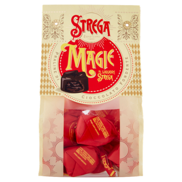 Strega Magie al Liquore Strega Praline di Cioccolato Fondente 150 g