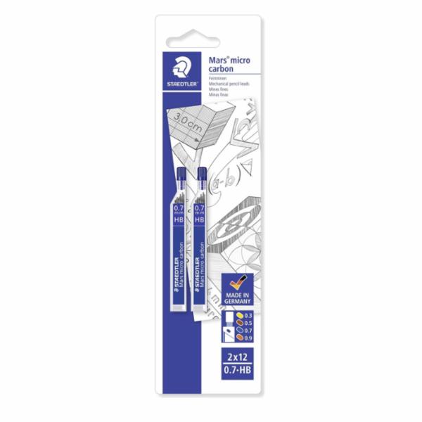 Staedtler 2 x 12 Mine 0,7 mm HB