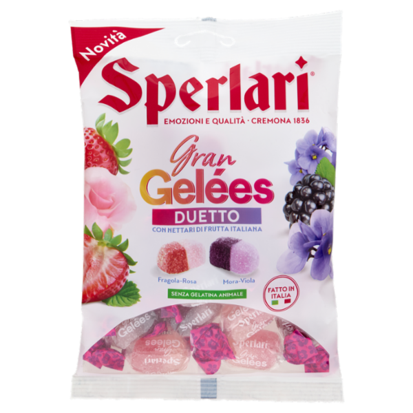 Sperlari Gran Gelées Duetto Fragola-Rosa, Mora-Viola 150 g