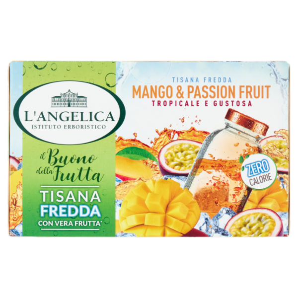 L'Angelica il Buono della Frutta Tisana Fredda Mango & Passion Fruit 18 Filtri 32,4 g