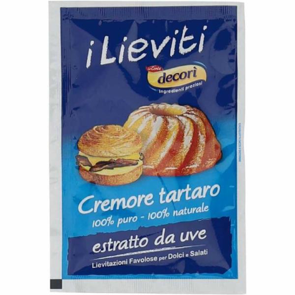 Lo Conte Decorì Cremore di Tartaro Lievito Senza Fosfati 8g