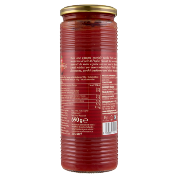 Rosso Gargano Passata di Puglia 690 g