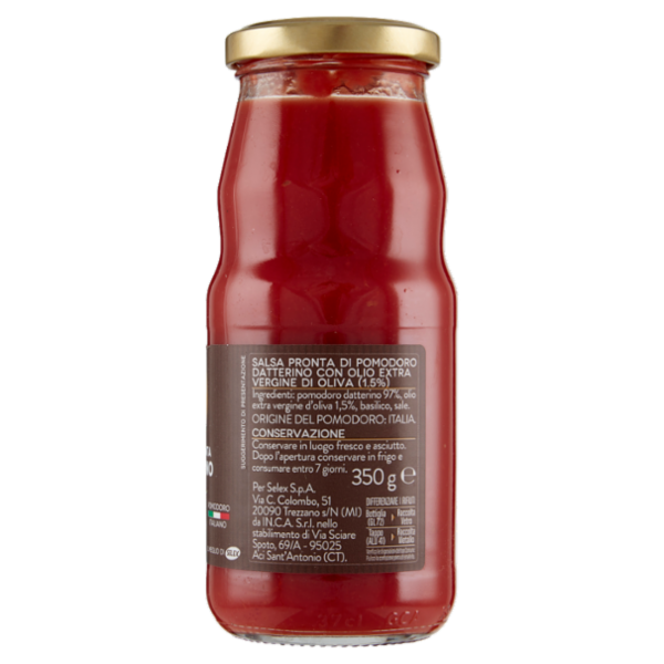 Selex Saper di Sapori Salsa Pronta di Pomodoro Datterino 350 g