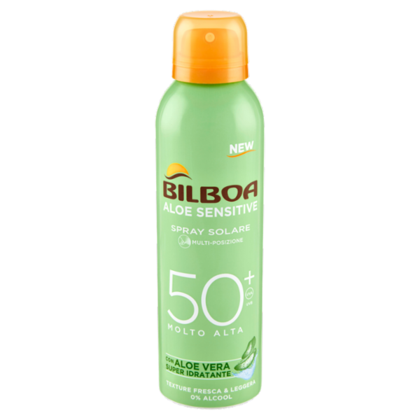 Bilboa Aloe Sensitive Spray Solare 50⁺ Molto Alta 150 ml