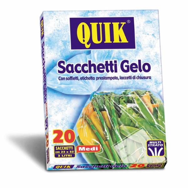 Quik 20 Sacchetti Gelo Medi 23x32