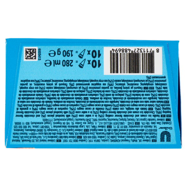 Cornetto Algida Miniature 5 Classico 5 Chocolate Cacao 190 g