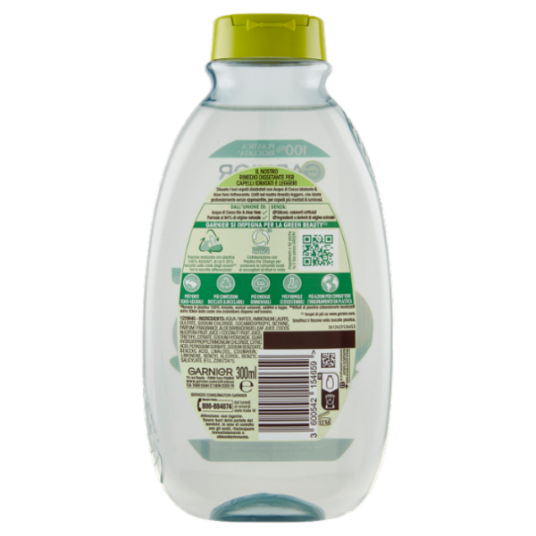 Garnier Ultra Dolce Shampoo Acqua di Cocco & Aloe Vera per capelli ruvidi e disidratati 300 ml