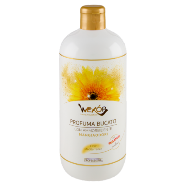 Wexór Profuma Bucato con Ammorbidente Mangiaodori Elisir Mediterraneo 500 ml