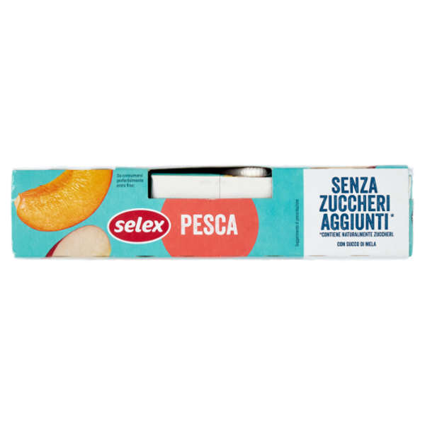 Selex Succo e Polpa di Pesca con Mela senza Zuccheri Aggiunti 3x200 ml