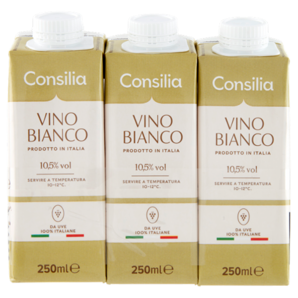 Consilia Vino Bianco Italiano 3x250 ml