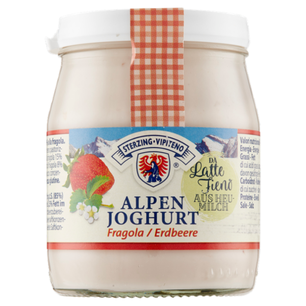 Sterzing Vipiteno Alpenjoghurt Fragola da Latte Fieno 150 g