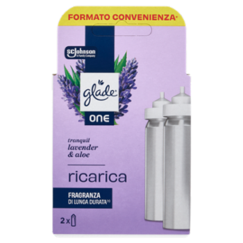 Glade ONE Doppia Ricarica, Fragranza Tranquil Lavender & Aloe 2x10ml