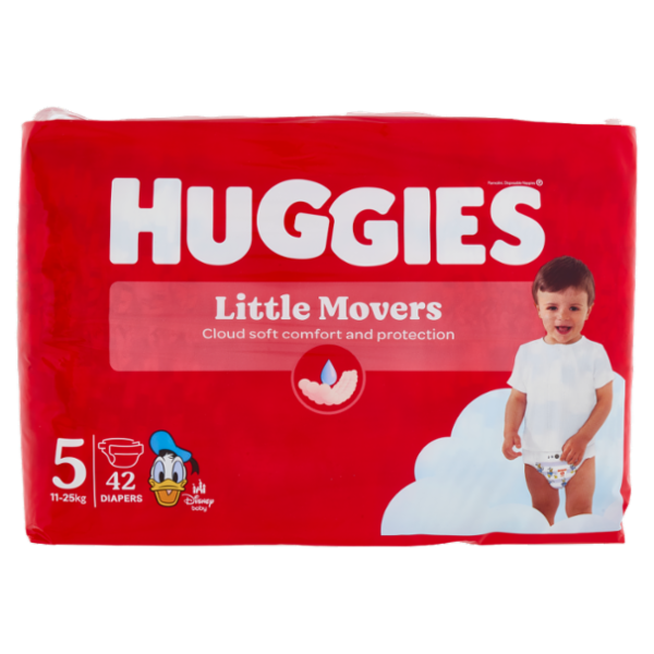 Huggies Little Movers Pannolini 5 11-25 Kg 42 pz