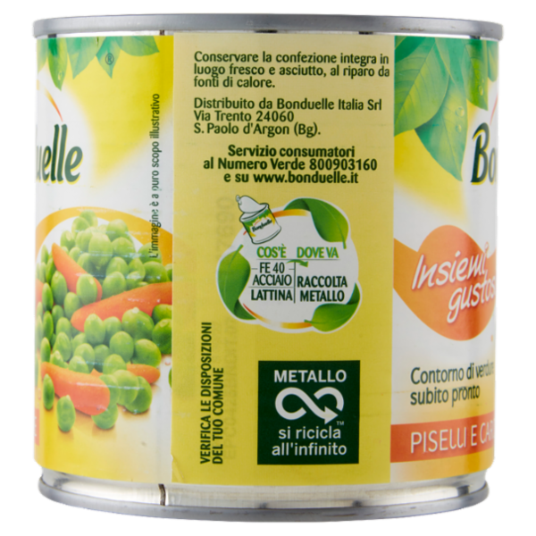 Bonduelle Insiemi gustosi Piselli e Carotine 400 g