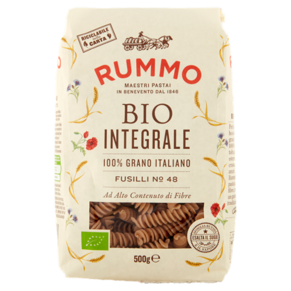 Rummo Bio Integrale Fusilli N° 48 500 g
