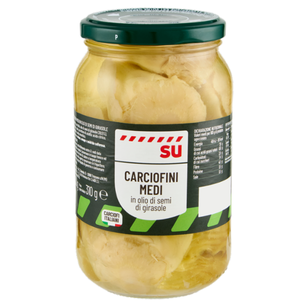 Sù Carciofini Medi in Olio di Semi di Girasole 530 g