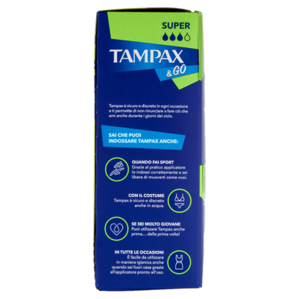 Tampax & Go Super 18 pz