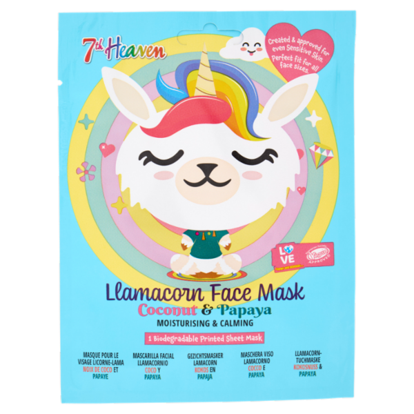 7th Heaven Maschera Viso Lamacorno Cocco e Papaya 1 pz