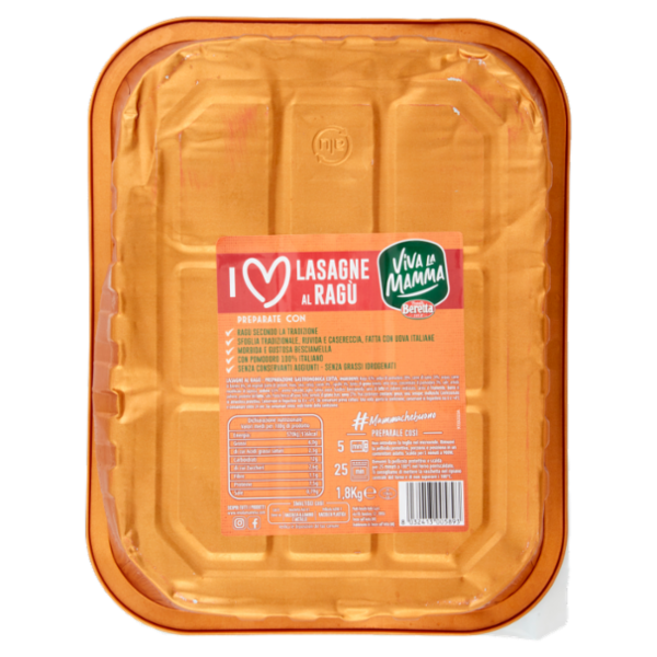 Viva la Mamma Lasagne al Ragù 1,8 Kg