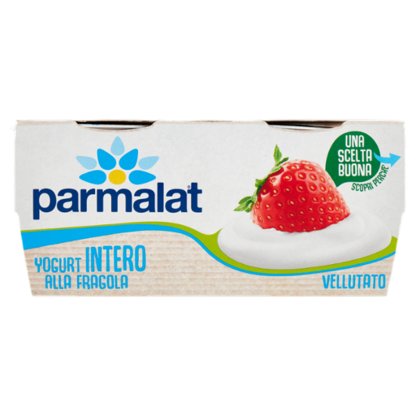 parmalat Yogurt Intero alla Fragola Vellutato 2 x 125 g