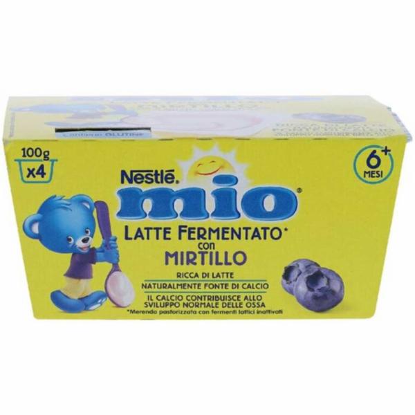 LATTE FERMENTATO CON MIRTILLO NESTLE'MIO GR.100X4