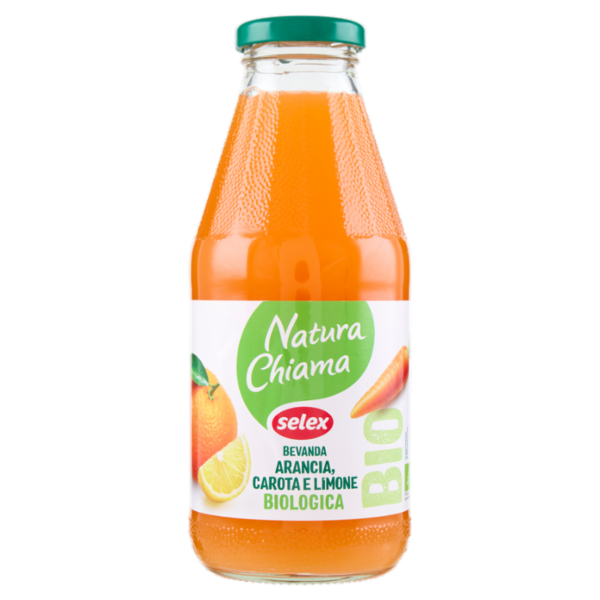 Selex Natura Chiama Bevanda Arancia, Carota e Limone Biologica 500 ml