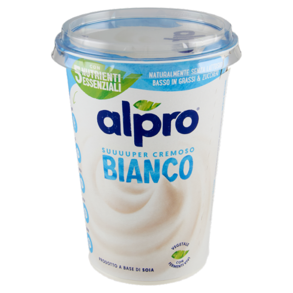 ALPRO Alternativa Vegetale allo Yogurt, Bianco, a base di Soia, basso in Grassi, No Lattosio, 400g