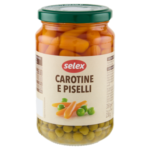 Selex Carotine e Piselli Lessati 360 g