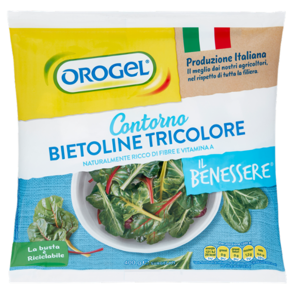 Orogel Il Benessere Contorno Bietoline Tricolore Surgelati 400 g