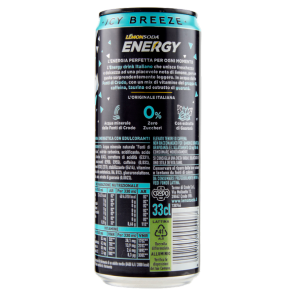Lemonsoda Energy Zero Icy Breeze 33 cl