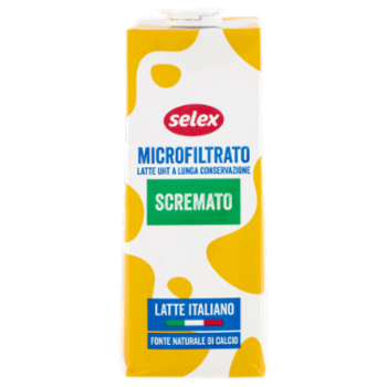 Selex Latte Uht Microfiltrato Scremato 1 L