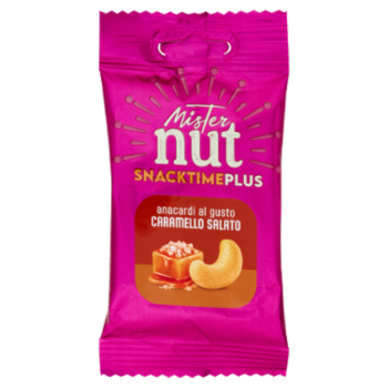 Mister Nut Snacktimeplus Anacardi Al Gusto Caramello Salato 30 g