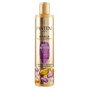 Pantene Shampoo e Siero Capelli Con Proteina Miracle Serum Multi-Nutriente Forti & Folti 250 Ml