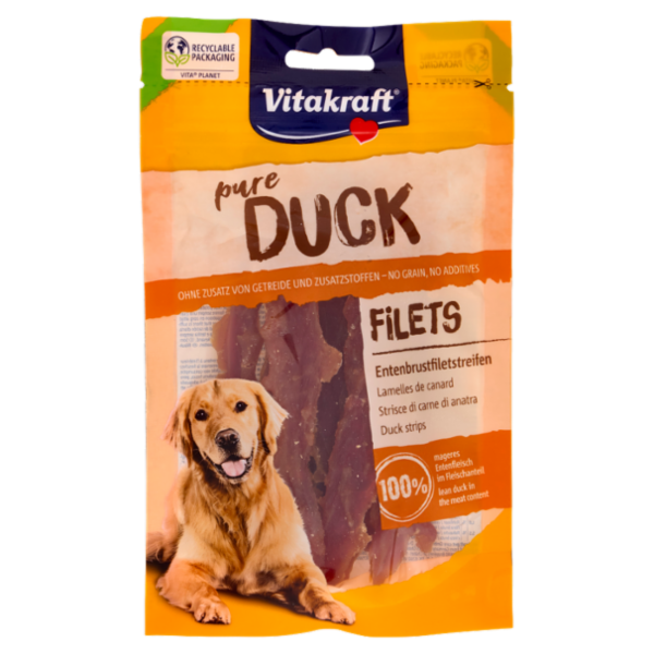 Vitakraft pure Duck Filets Strisce di carne di anatra 80 g