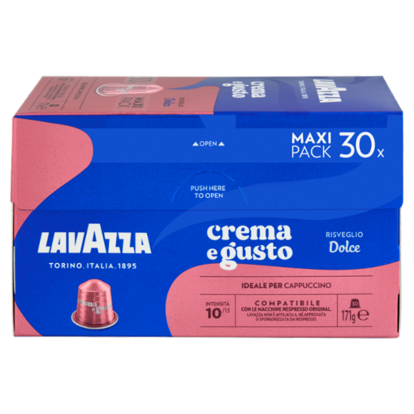 Lavazza crema e gusto Dolce Compatibile Nespresso Original 30 Capsule 171 g