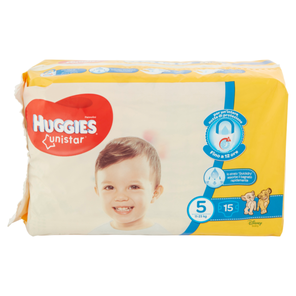 Huggies unistar Pannolini 5 11-25 Kg 15 pz