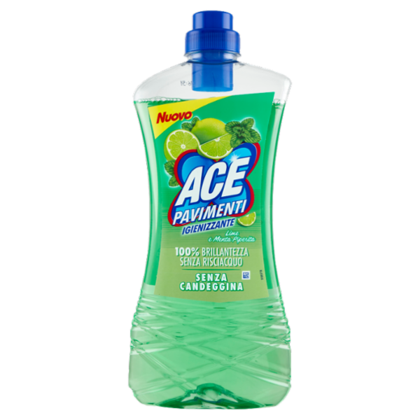 Ace Pavimenti Igienizzante Lime e Menta Piperita Senza Candeggina 1 L