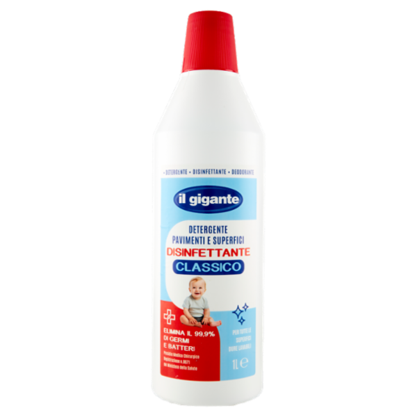 IL GIGANTE Detergente Pavimenti e Superfici Disinfettante Classico 1 L