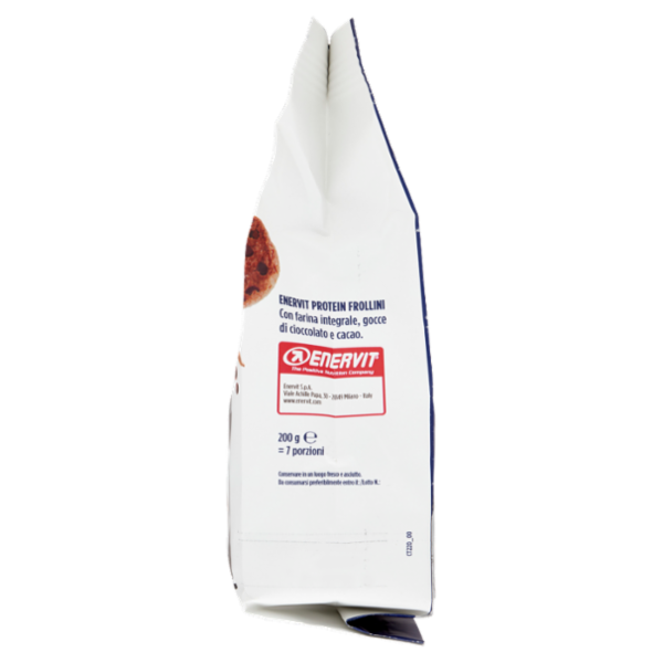 Enervit Protein 100% Vegetali Protein Frollini Gocce di Cioccolato con farina integrale 200 g