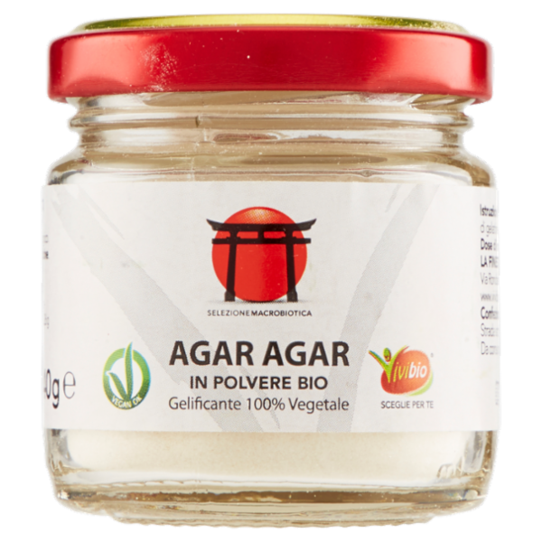 Vivibio Agar Agar in Polvere Bio 40 g
