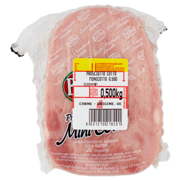 Fratelli Beretta Prosciutto Cotto Scelto Mini Cotto 0,500 Kg