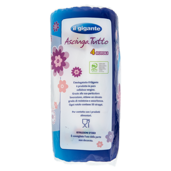 IL GIGANTE Asciuga Tutto Doppio Strato 4 pz