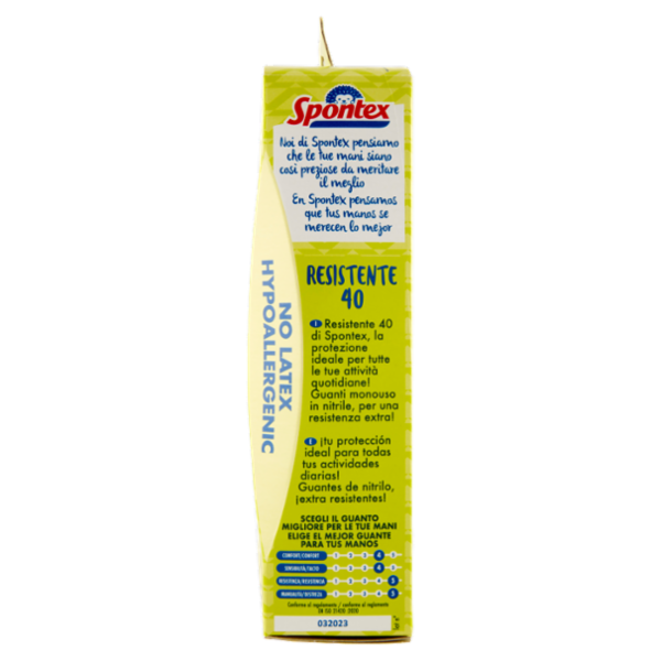 Spontex Guanti Usa&Getta Resistente 40 tg S/M